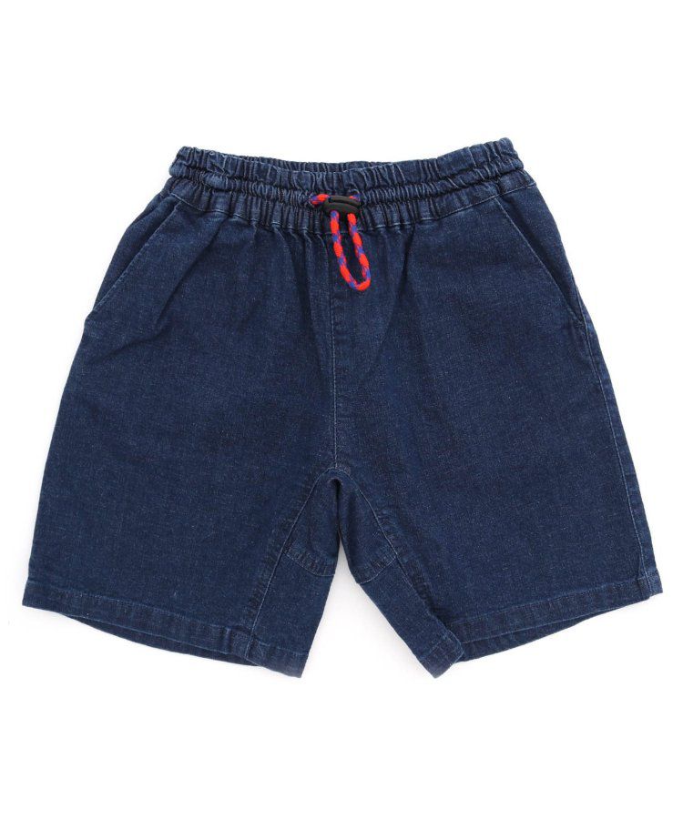 日本 BREEZE - 彩色標籤腰束口休閒短褲-軍綠