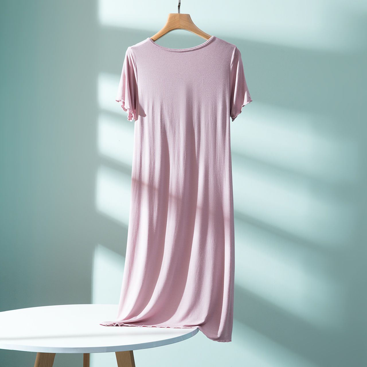 莫代爾Bra T 連身裙/家居服-藕粉色