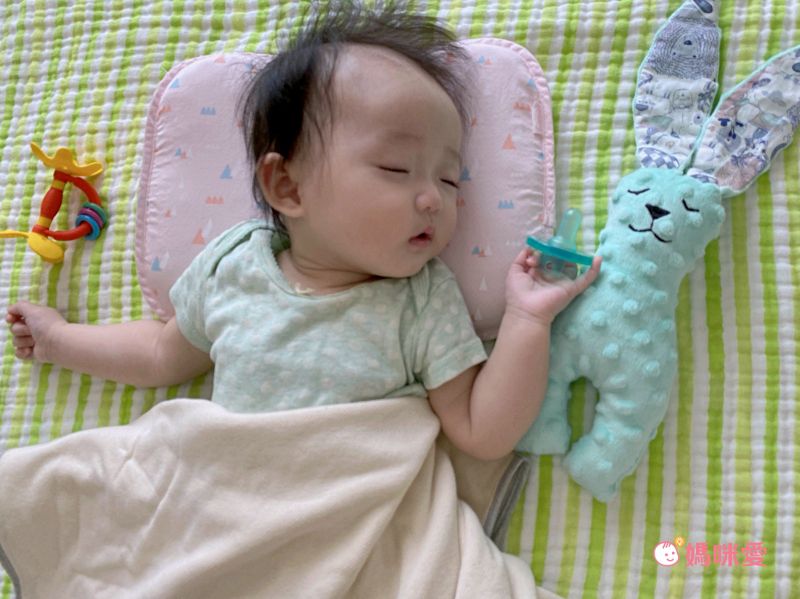 日本 Combi - Airpro水洗空氣-平枕-小山藍 (30x45x3cm)-3個月起