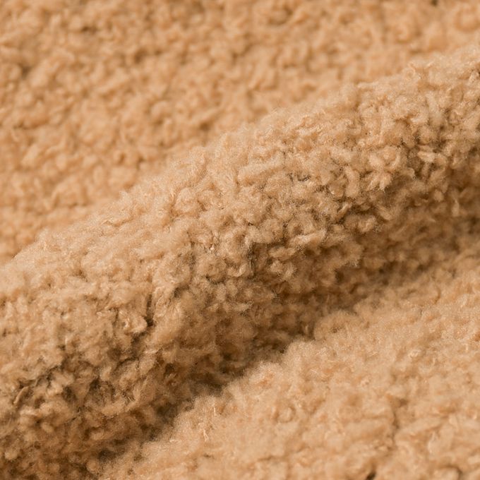 akachan honpo - 毛茸茸動物針織帽-摩卡色