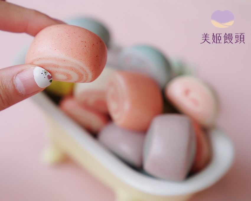 美姬饅頭 - 糖果造型無糖蔬果小饅頭 (一袋)-180g