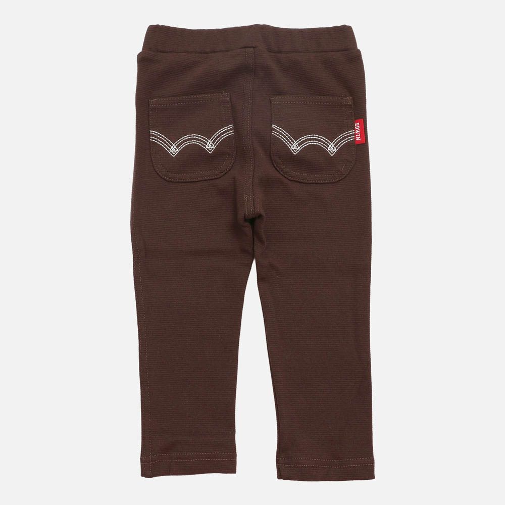 EDWIN聯名 超彈性伸縮長褲-深咖