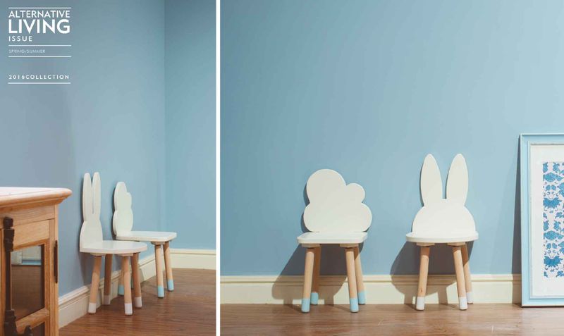 HELLO MONKEY - 北歐風兒童造型椅/兒童椅-兔子