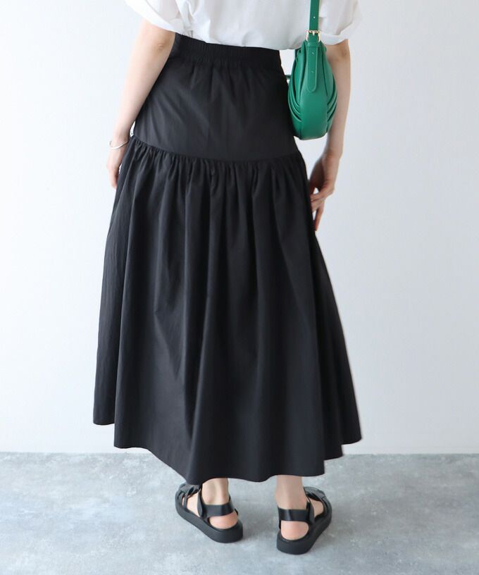 日本 BLUE EAST - 百搭顯瘦長裙-米杏