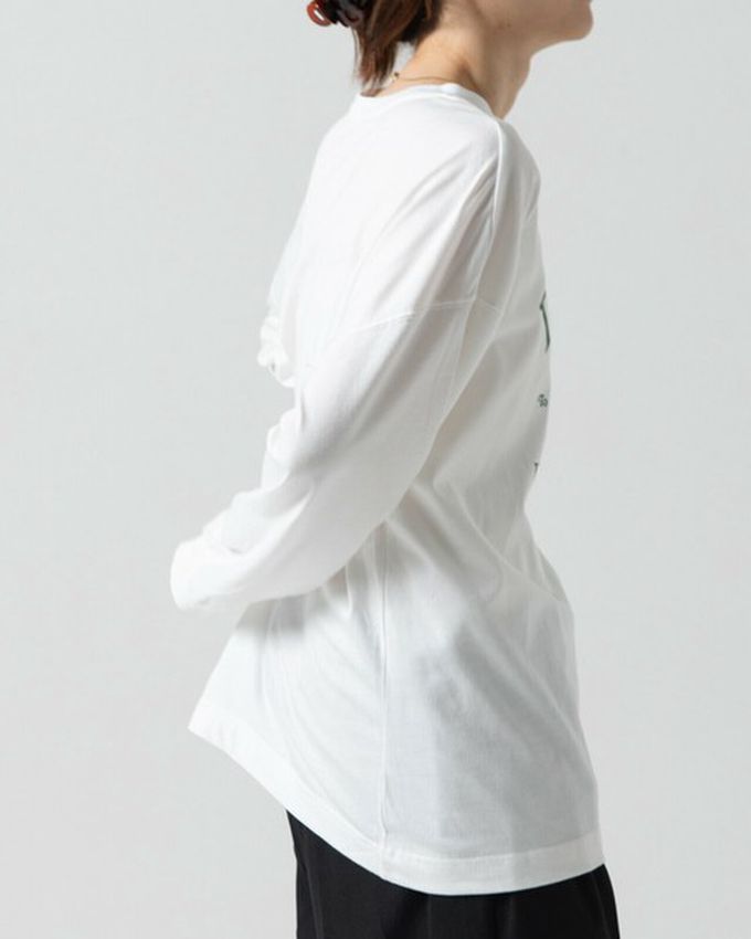 日本 gleam - 相良刺繡哈士奇印花帥氣長袖T恤-海軍藍