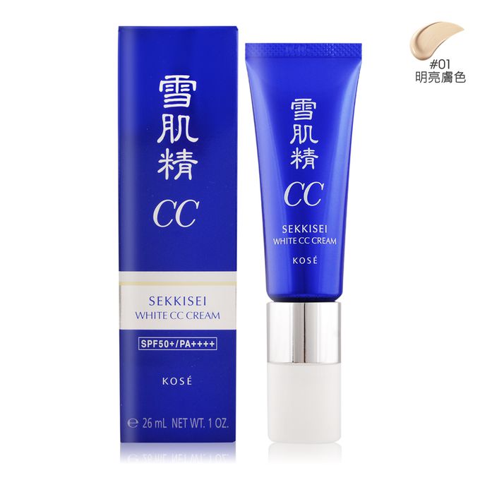 KOSÉ 高絲 - 雪肌精透亮煥白CC霜SPF50+/PA++++#01-(26ml/30g)