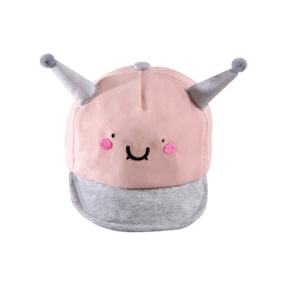 JoyNa - 童帽 小怪獸觸角遮陽保暖帽 棒球帽-粉色 (頭圍46-48cm)