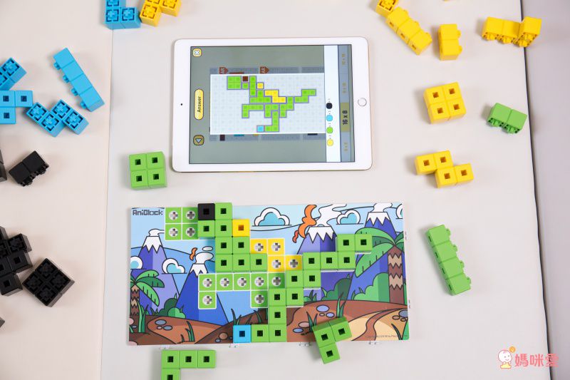 互動型益智積木❤【韓國AniBlock AR積木】❤結合俄羅斯方塊＋七巧板＋AR技術☞孩子越玩越聰明