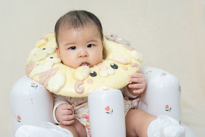 老甜媽手工饅頭 - 收涎饅頭-恐龍甜甜圈-1000g-直徑33公分