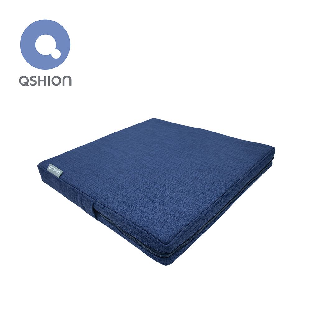 和風透氣舒壓坐墊-蒼海藍