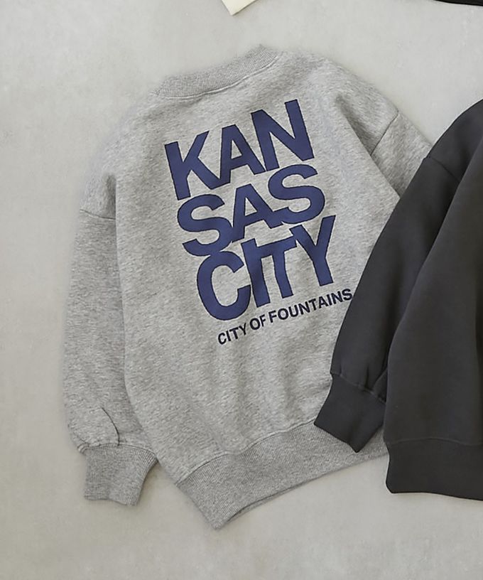 日本 devirock - 裏起毛定番印花長袖上衣-巨大檸檬-黑