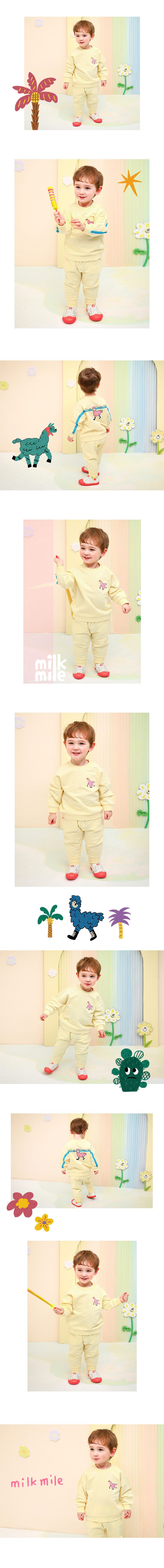 韓國 milk mile - 粉紅駱馬套裝