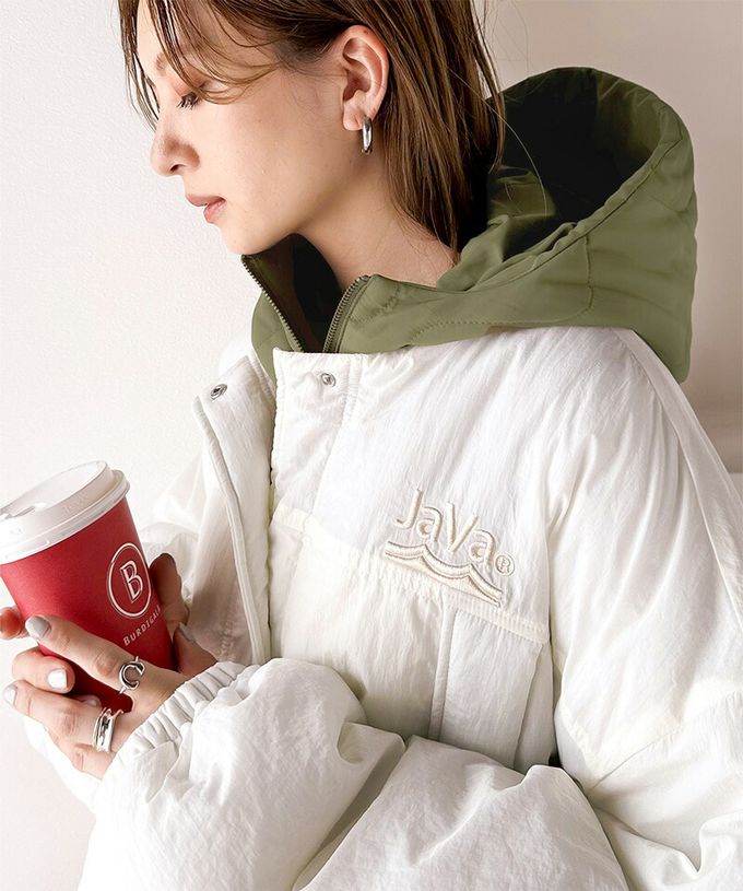 日本 Classical Elf - 超強8way 聯名雙面絎縫寬版外套(帽可拆)-軍綠