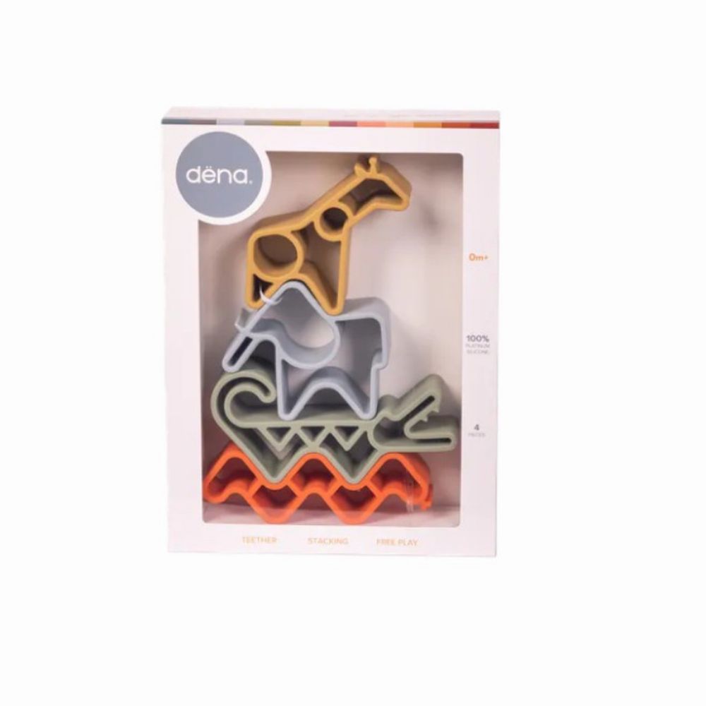 西班牙多功能益智軟積木.疊疊樂-動物朋友-大地色(有3色可選)