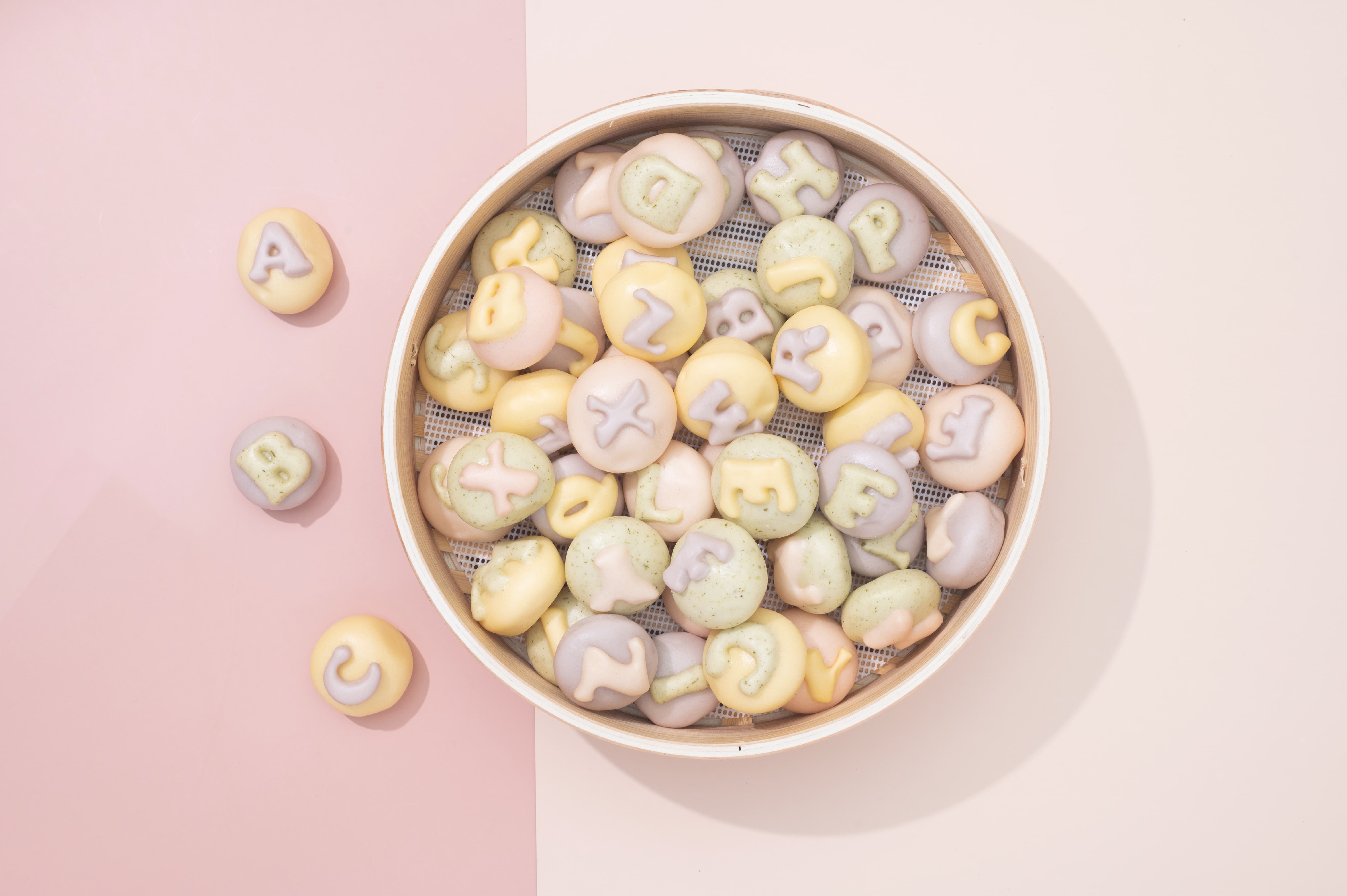 老甜媽手工饅頭 - 英文字母趣味小饅頭-350g