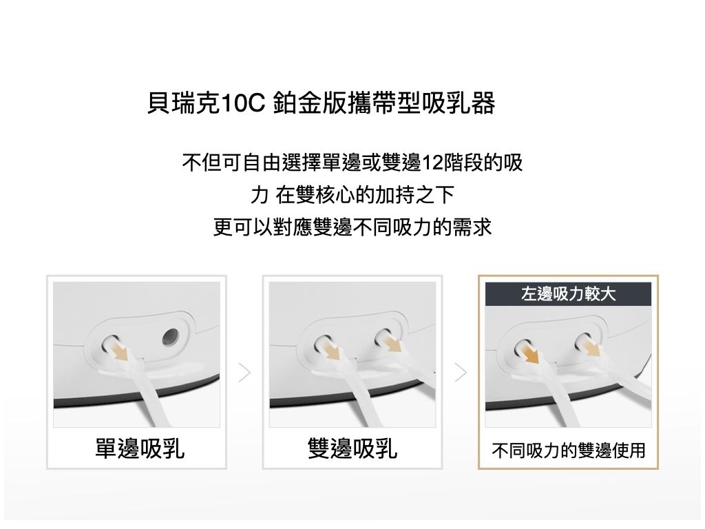 韓國貝瑞克 - 10C 外出型電動雙邊吸乳器-鉑金版