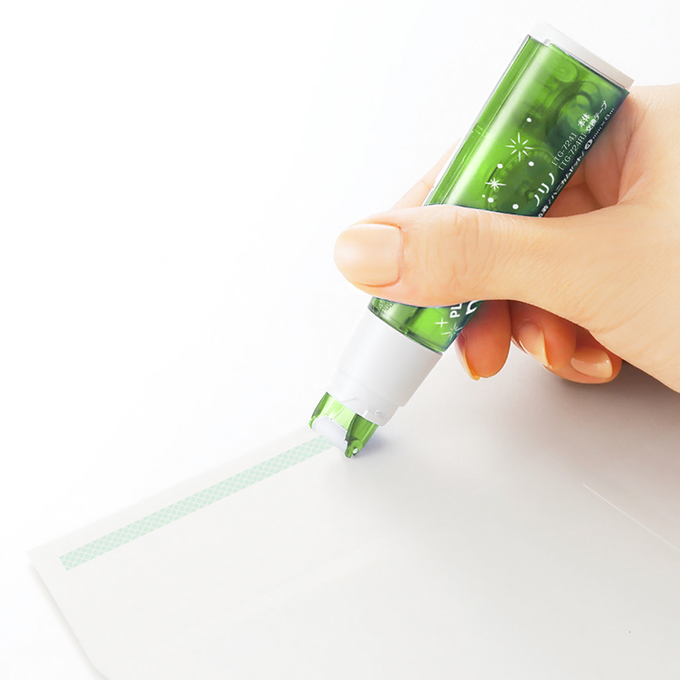 PLUS - TG-724豆豆彩貼正帶(綠)4mm*8M