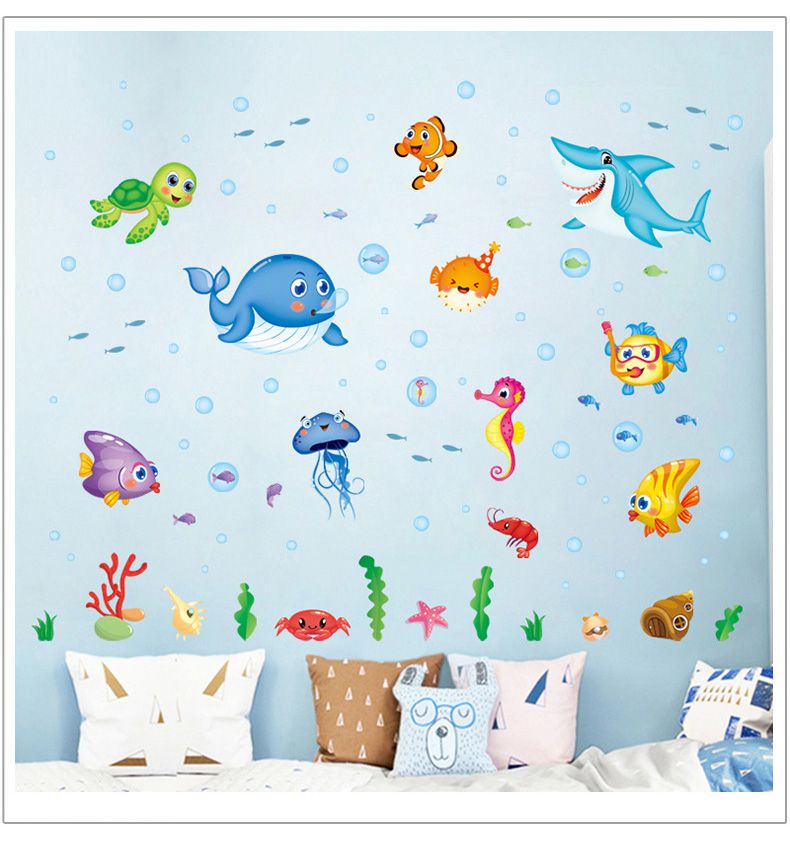 JB Design - 時尚壁貼-歡樂海洋世界 (50cm*70cm)