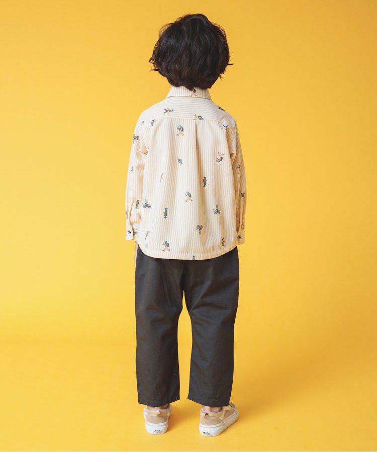 日本 BREEZE - [推薦]氣質系正式領長袖襯衫-素面-米白