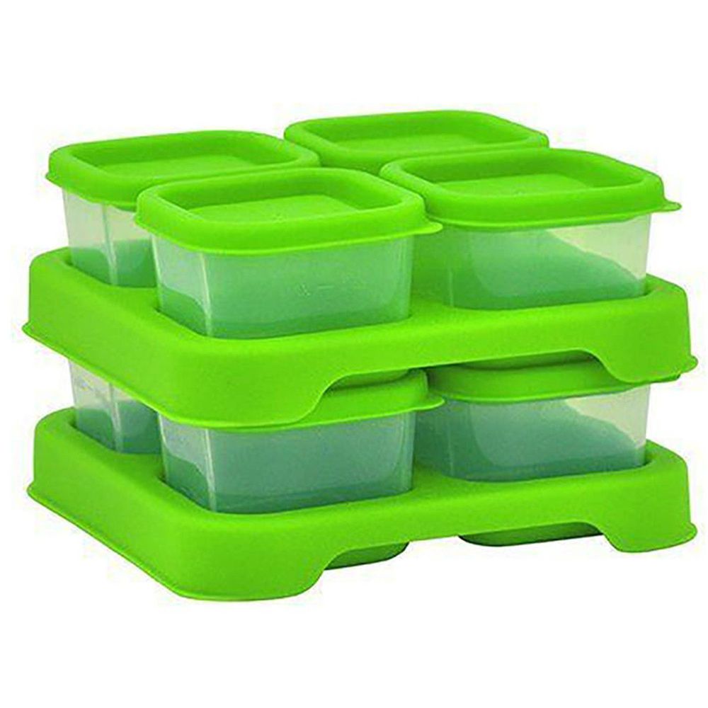 美國 green sprouts 小綠芽 - 新鮮副食品8格分裝盒/儲存盒 (安全塑膠)-60ml-草綠