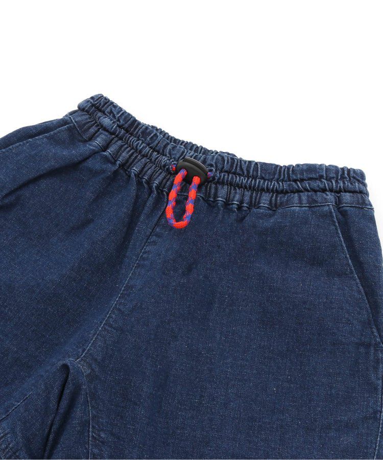 日本 BREEZE - 彩色標籤腰束口休閒短褲-軍綠