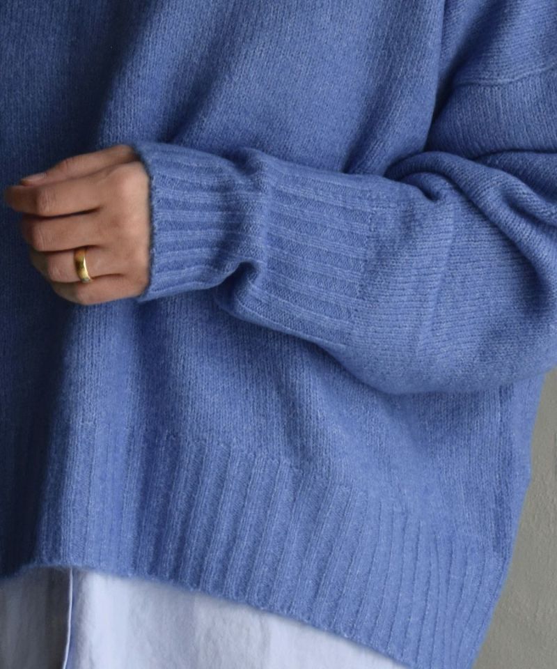 日本 zootie - 柔軟圓領短版針織毛衣-咖啡牛奶