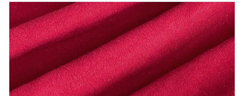 木耳邊燈籠半身裙-紅色