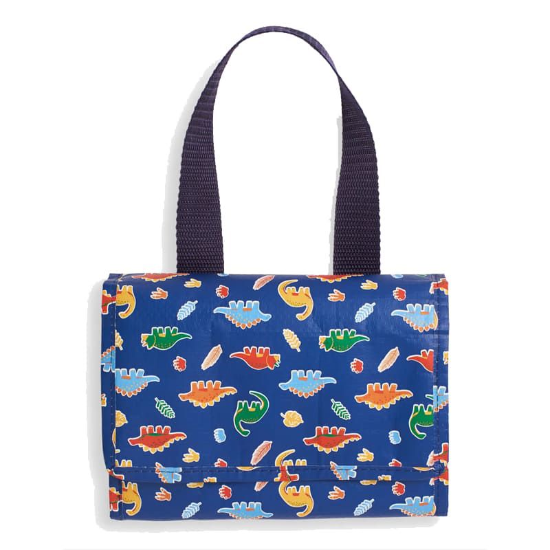 英國 JoJo Maman BeBe - 防水多功能便當袋/食物袋/用品袋/萬用袋-史前巨獸 (H16 x W21 x D14cm)