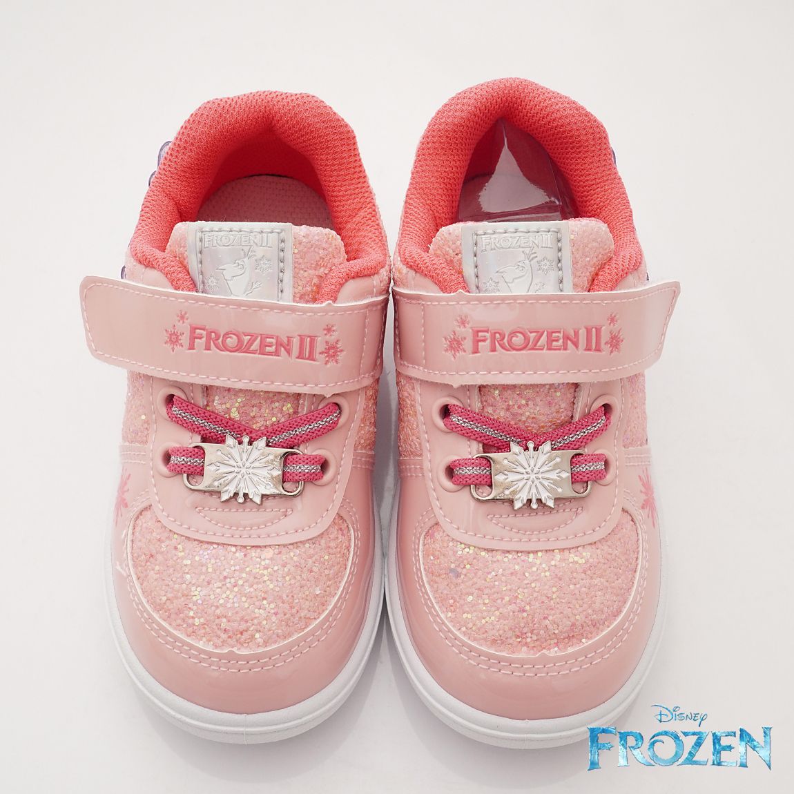 冰雪奇緣 - 台灣製冰雪奇緣休閒運動款(中小童段)-休閒鞋-蜜桃粉