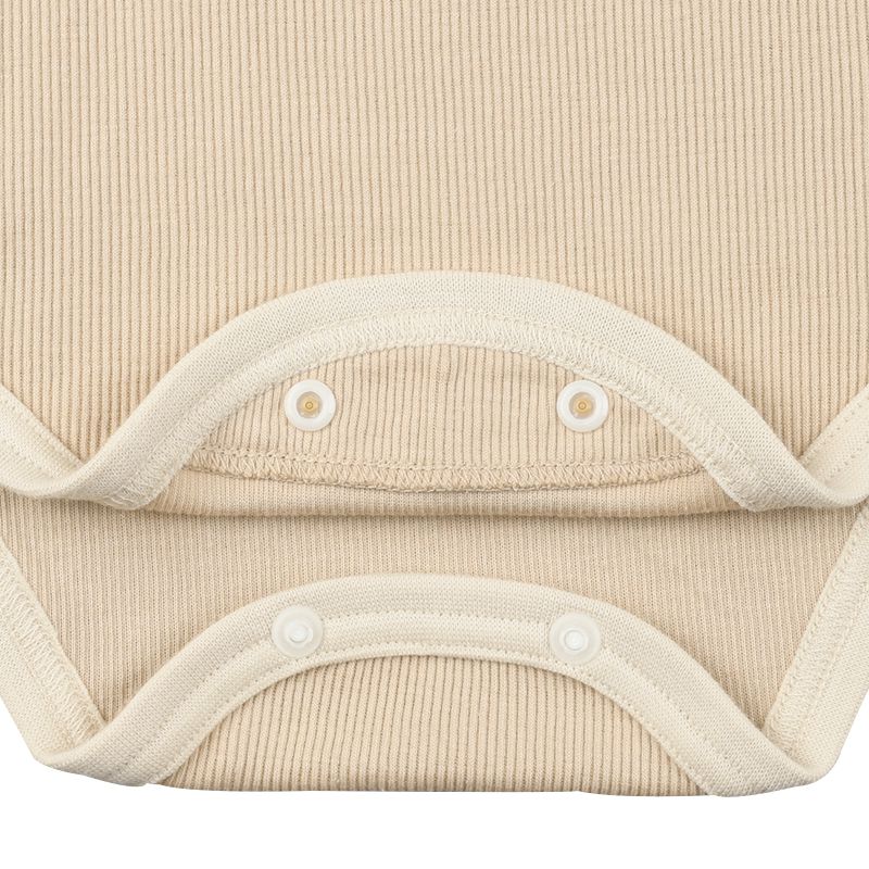 akachan honpo - 長袖包屁衣家居服-小熊-淺卡其色