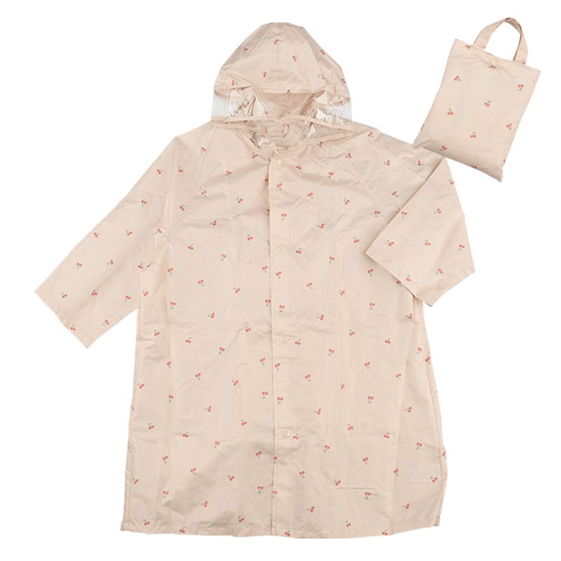 akachan honpo - 雨衣-櫻桃-粉紅色