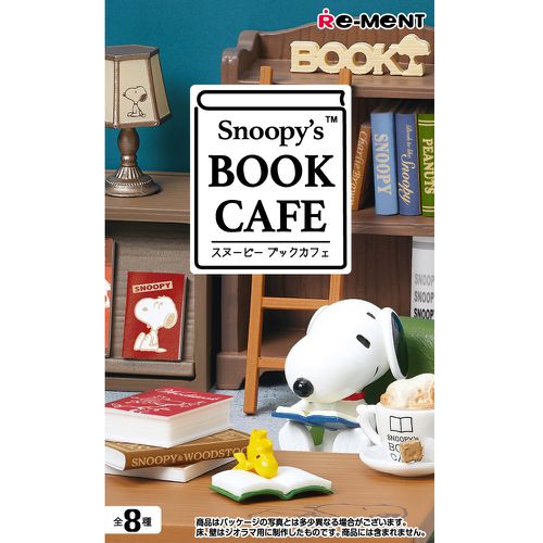 RE-MENT - SNOOPY系列 書店咖啡 Snoopy's BOOK CAFÉ 整組8種
