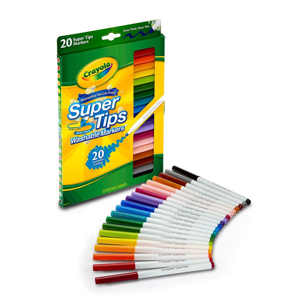 Crayola繪兒樂 - 可水洗細桿彩色筆20色