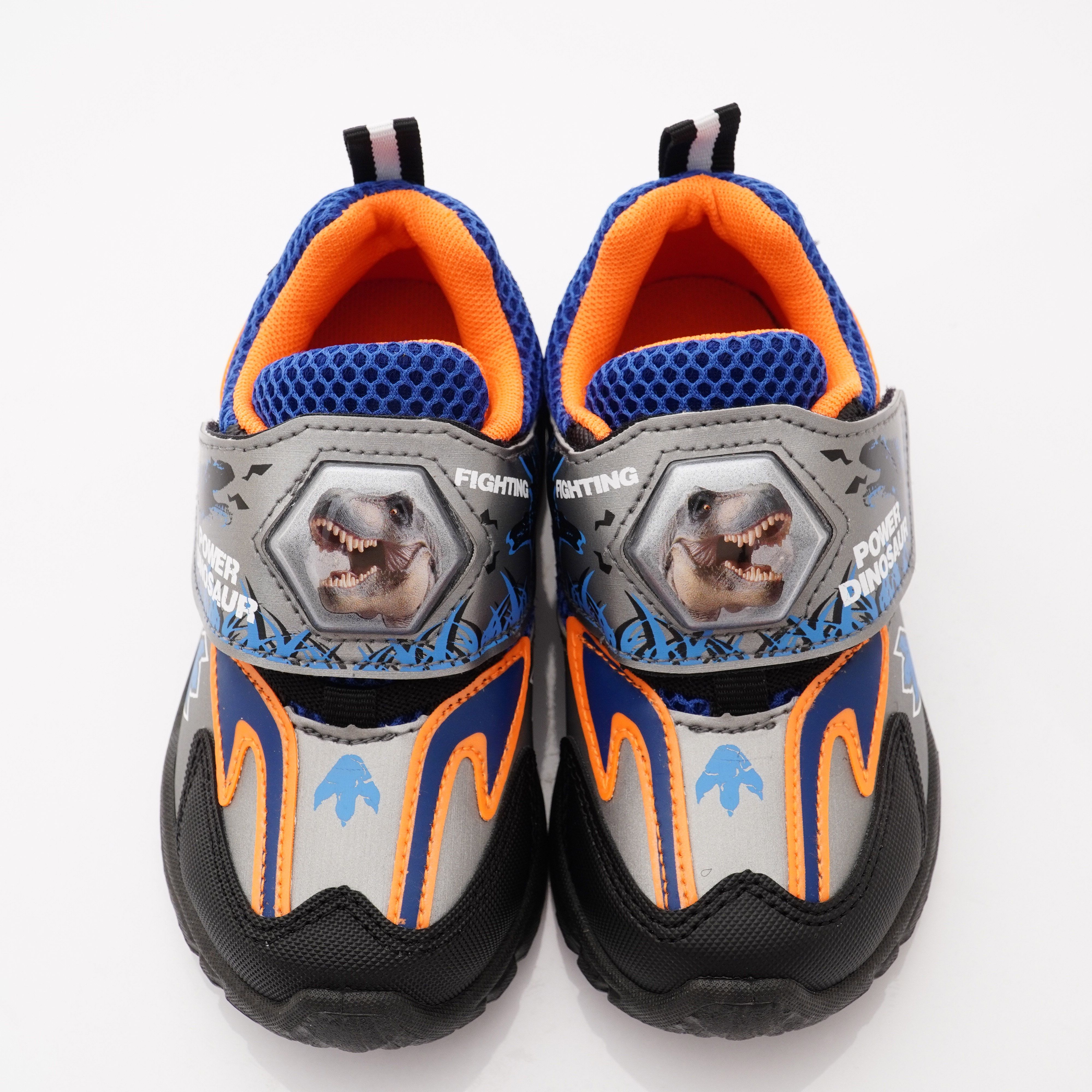 侏羅紀世界 - 恐龍電燈鞋款(中小童段)-鐵灰