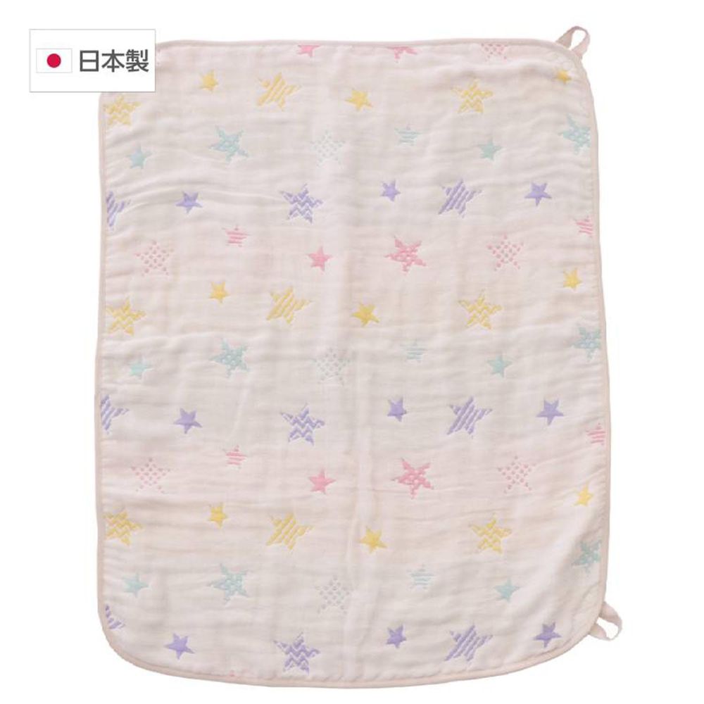 akachan honpo - 多用途6層棉紗被-星星-米白色 (70x85cm)