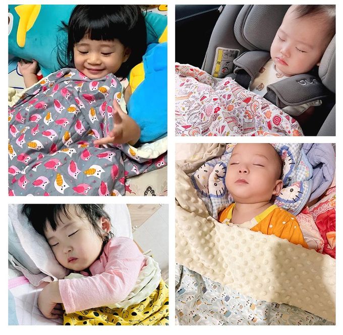 Anna&Eve - 美國嬰幼兒安撫舒眠毯-粉色貓頭鷹 (78x98cm)