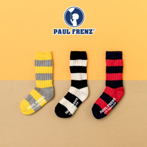 韓國 PAUL FRENZ - (3入組)韓製彈力中長筒襪-POLY