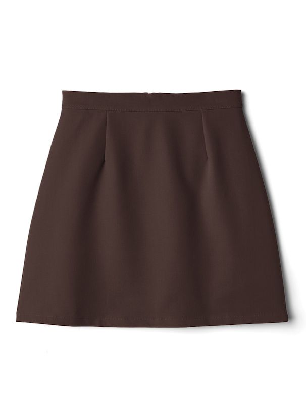 日本 GRL - 百搭簡約短裙-象牙杏