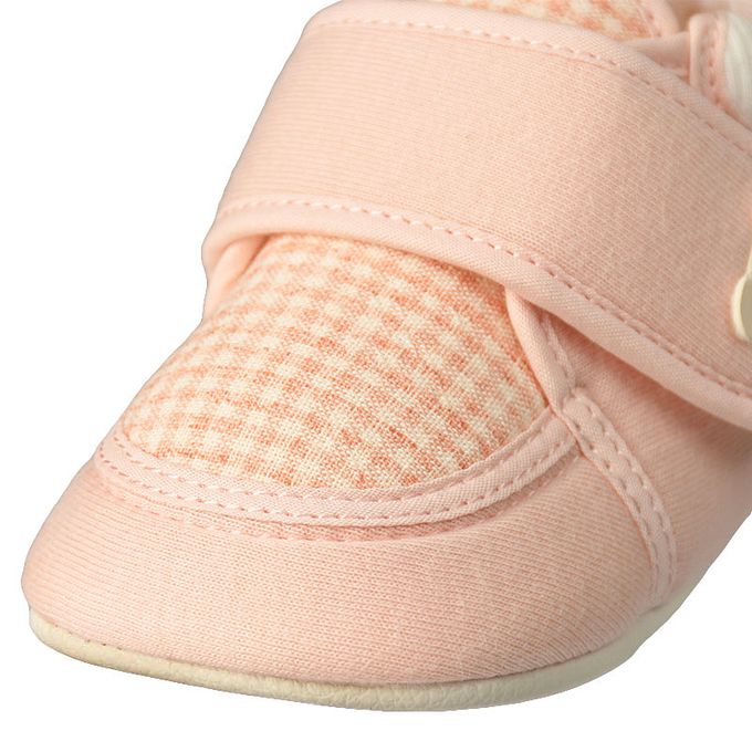 akachan honpo - 學步鞋-格紋-粉紅色