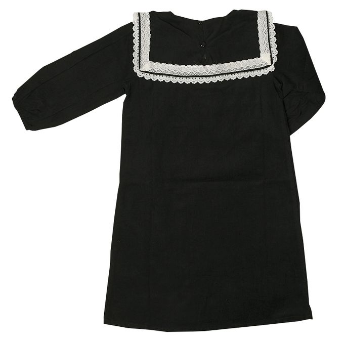 akachan honpo - 水手領洋裝-黑色