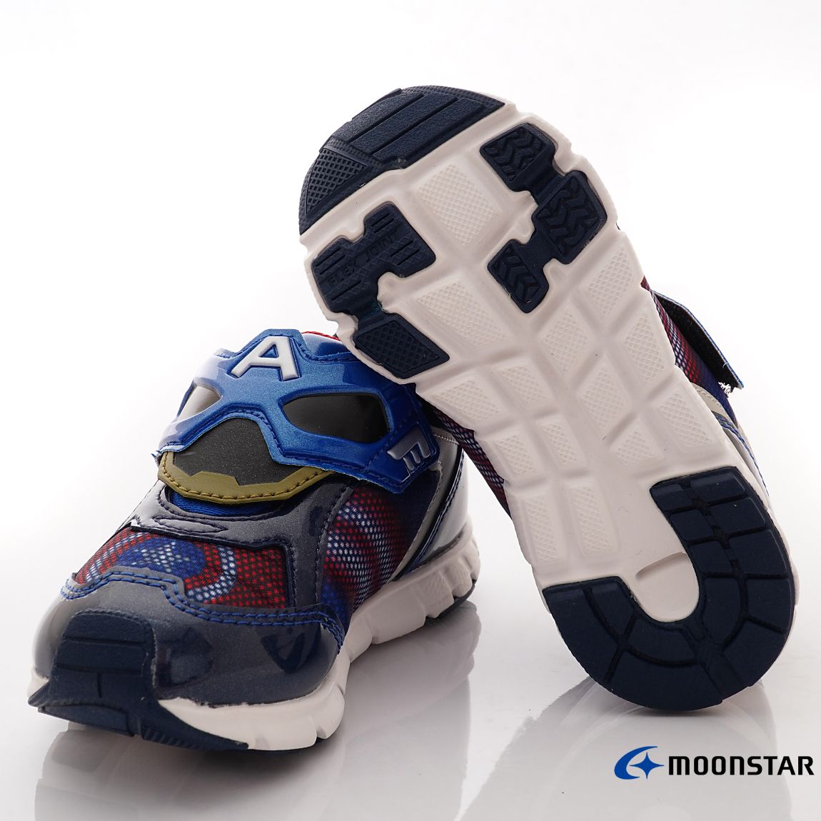 Moonstar日本月星 - 漫威運動鞋系列(中小童段)美國隊長-運動鞋-藍