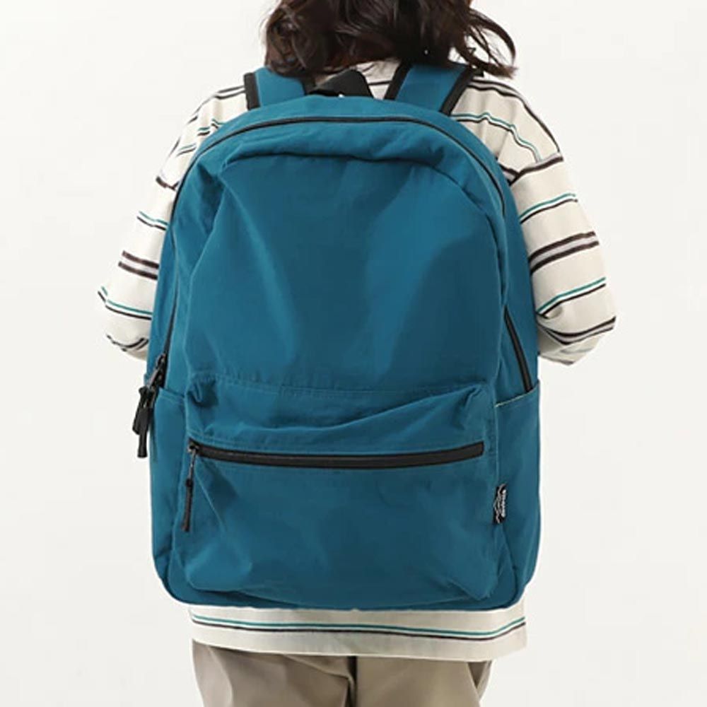 日本 devirock - 飽和色輕量舒適休閒背包-皇室藍 (約28x37x12cm)