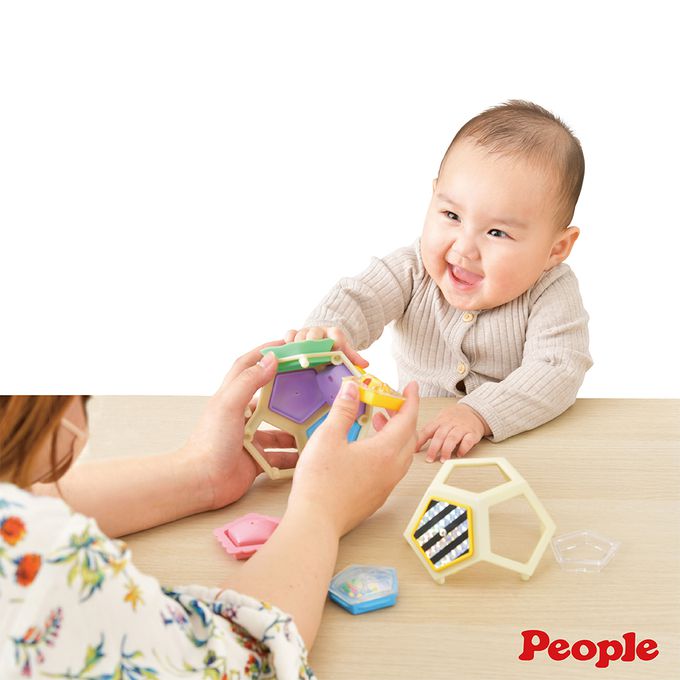 日本 People - 五感刺激洞洞球玩具(柔軟)(3個月-)