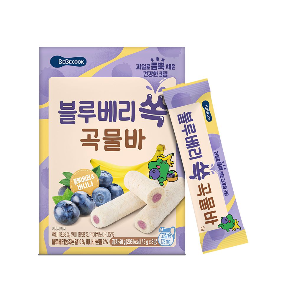 BEBECOOK 寶膳 - 幼兒水果酥酥捲-藍莓香蕉(12M+)-效期:2024/4/10-40g