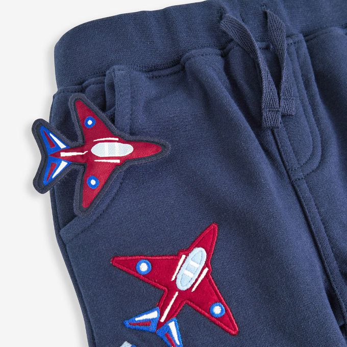 英國 JoJo Maman BeBe - 幼/兒童超優質秋冬100%純棉長褲-噴射機