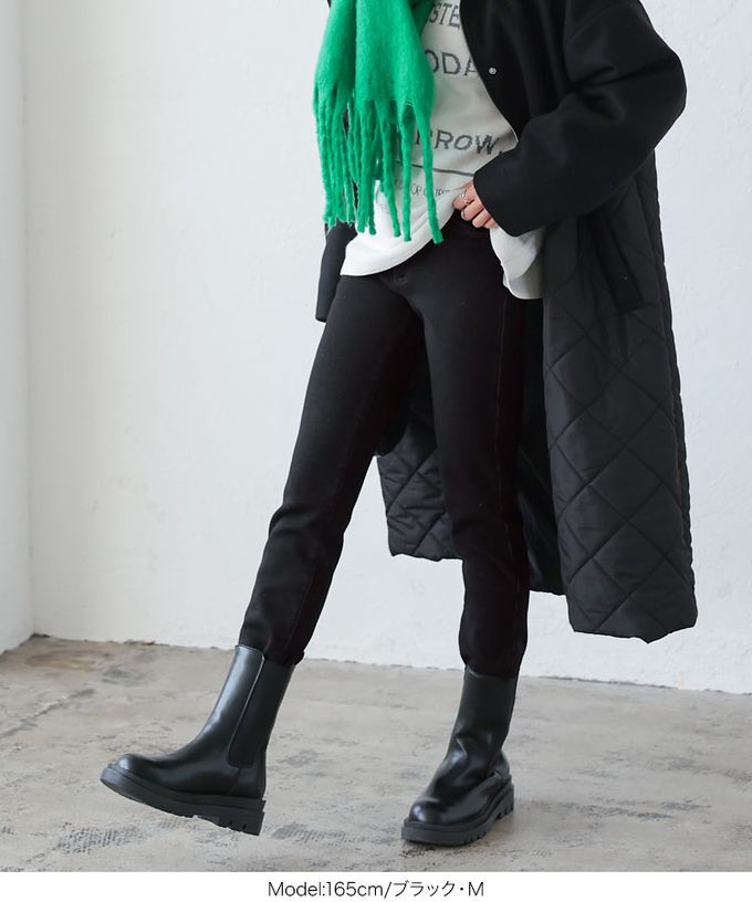 日本 Kobe Lettuce - 最暖刷毛美腿丹寧褲(可選長度)-灰棕