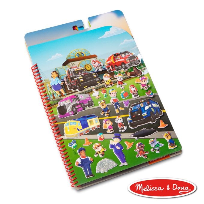 美國瑪莉莎 Melissa & Doug - 旅遊樂-N次泡泡貼紙簿,-汪汪隊 Big Truck Pups