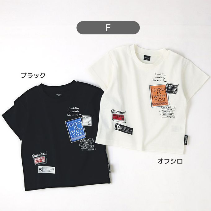 日本 ZOOLAND - [低價]定番印花短袖上衣-好餓鯨鯊-海軍藍