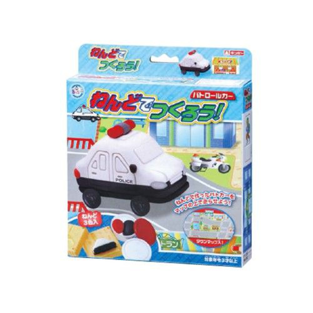 日本銀鳥 - 銀鳥無毒小麥黏土-警車3色組(附模具)