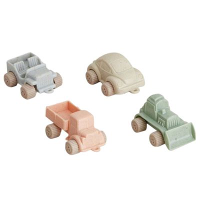 瑞典Viking toys - 莫蘭迪色系-巧克力小車隊(4件組)-7cm